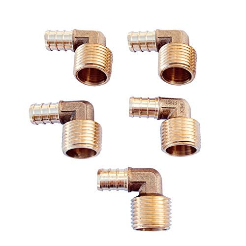 1/2" PEX Elbows LEAD-FREE Brass Crimp Fittings 5 1/2" PEX Elbows LEAD-FREE Brass Crimp Fittings 5